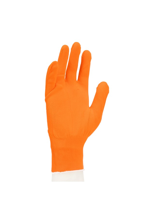 Перчатки Нейлон, 13 класс, оранжевые, XL