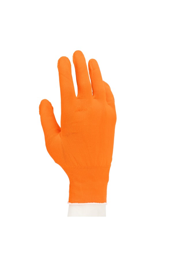 Перчатки Нейлон, 13 класс, оранжевые, XL