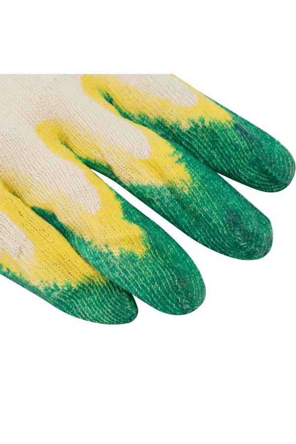 Перчатки хб с двойным латексным обливом