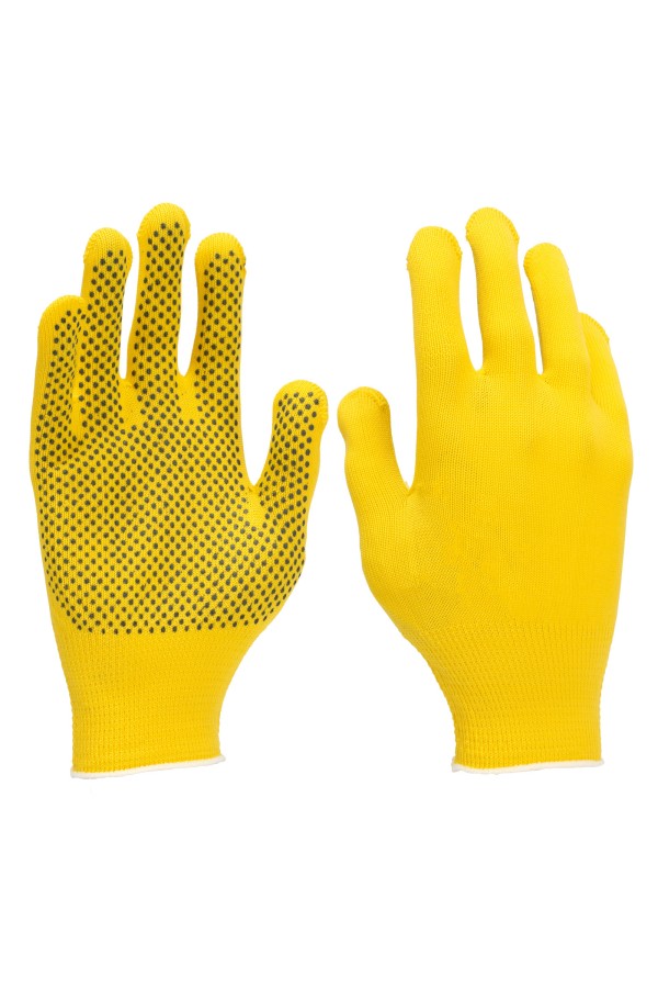 Перчатки в наборе, 4 пары, цвета в ассортименте, ПВХ точка, L, Palisad