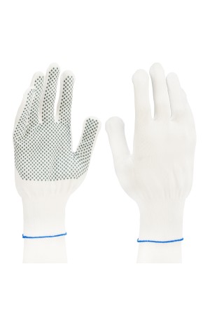 Перчатки в наборе, 3 пары, цвета в ассортименте, ПВХ точка, XL, Россия// Palisad