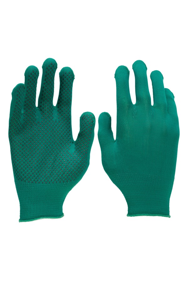 Перчатки в наборе, 5 пар, цвета в ассортименте, ПВХ точка, L, Palisad