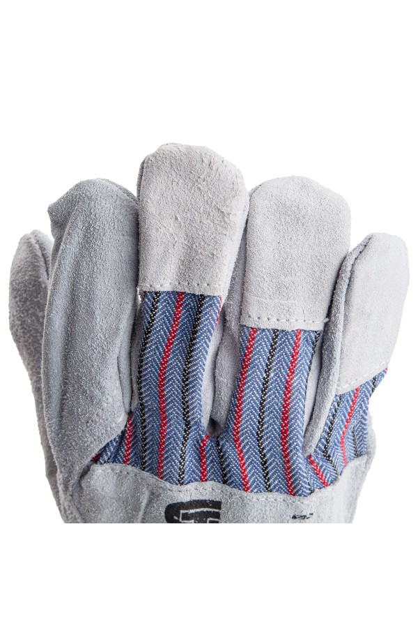 Перчатки спилковые комбинированные, размер XL, Сибртех