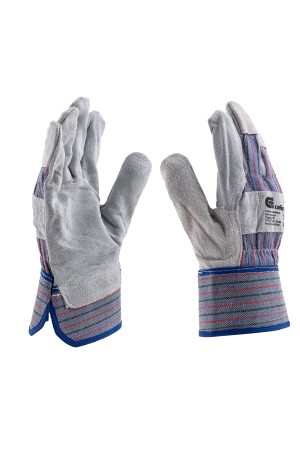Перчатки спилковые комбинированные, размер XL, Сибртех