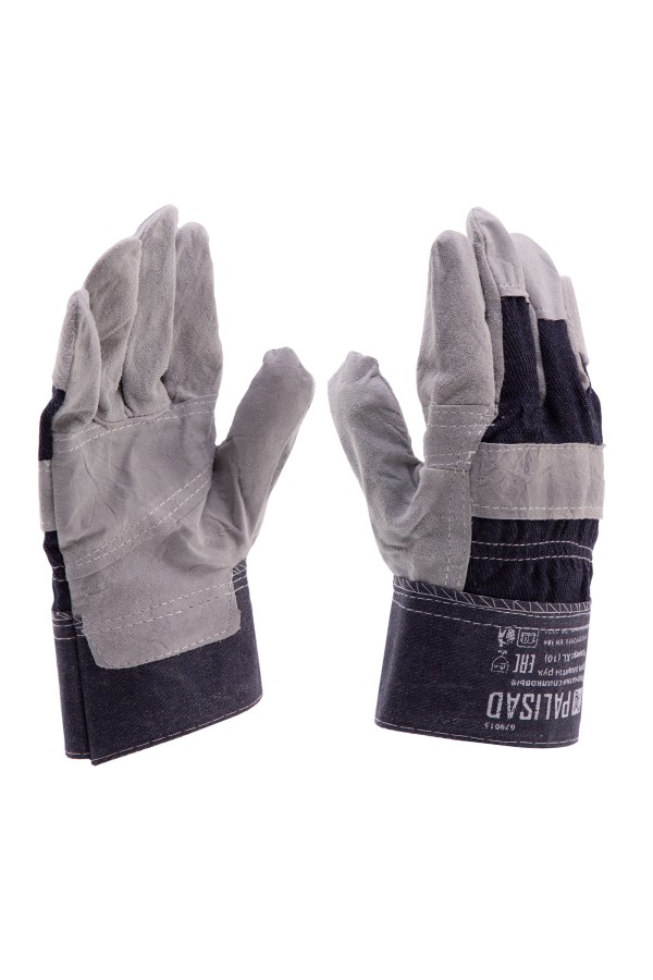 Перчатки спилковые комбинированные, размер XL, Palisad