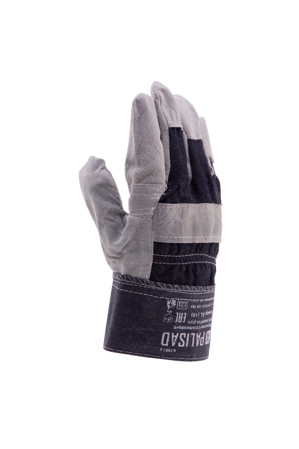 Перчатки спилковые комбинированные, размер XL, Palisad