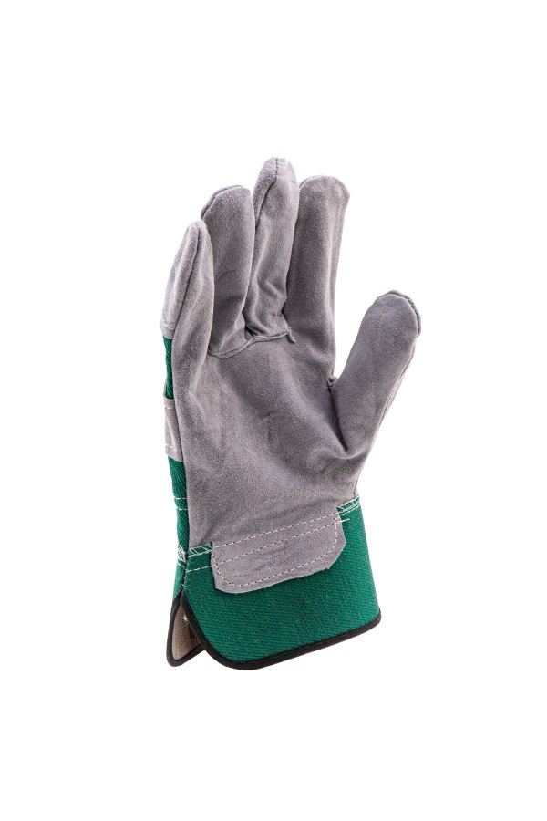 Перчатки спилковые комбинированные, усиленные, размер XL, Palisad