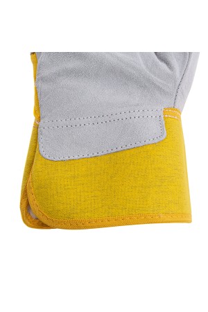 Перчатки спилковые комбинированные, усиленные, утолщенные, размер XL, Сибртех