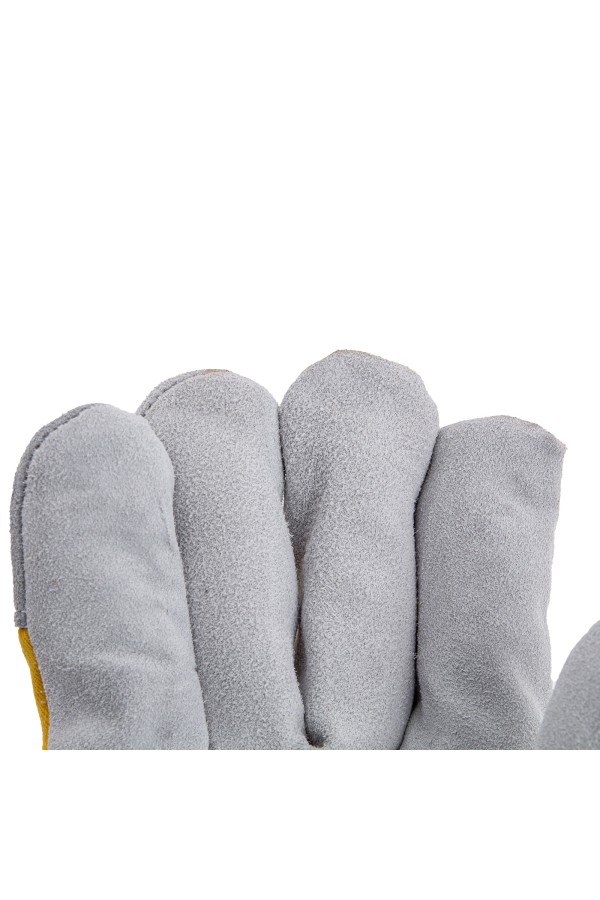 Перчатки спилковые комбинированные, усиленные, утолщенные, размер XL, Сибртех