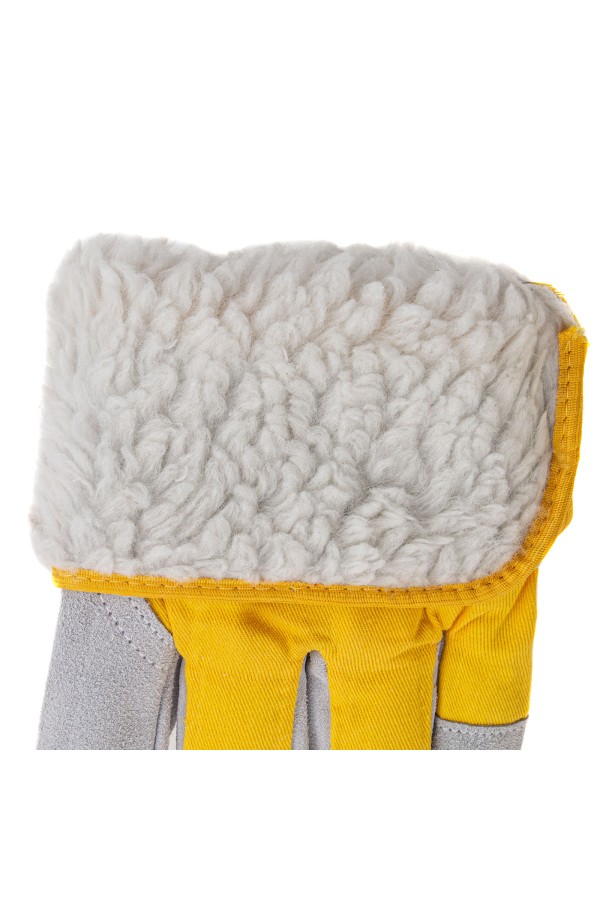 Перчатки спилковые комбинированные, усиленные, утолщенные, размер XL, Сибртех