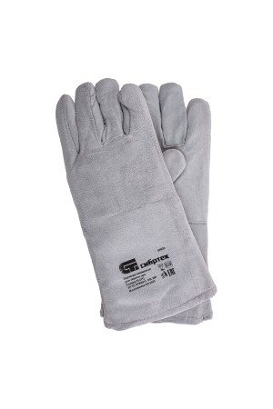 Перчатки спилковые с манжетой для садовых и строительных работ, утолщенные, размер XL, Сибртех