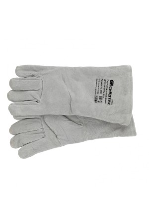 Перчатки спилковые с манжетой для садовых и строительных работ, утолщенные, размер XL, Сибртех