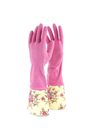 Перчатки хозяйственные латексные с манжетами, M, Сибртех