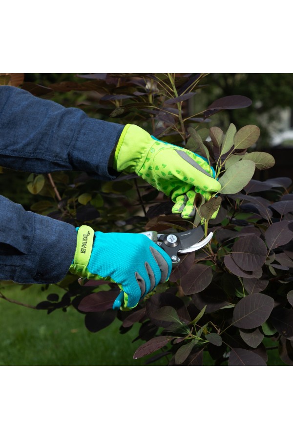 Перчатки садовые на липучке, силиконовое нанесение, размер 7, Luxe Palisad