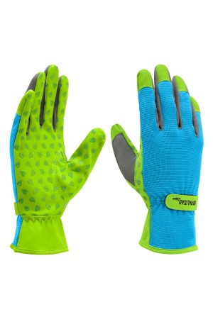 Перчатки садовые на липучке,силиконовое нанесение, размер 9, Luxe// Palisad