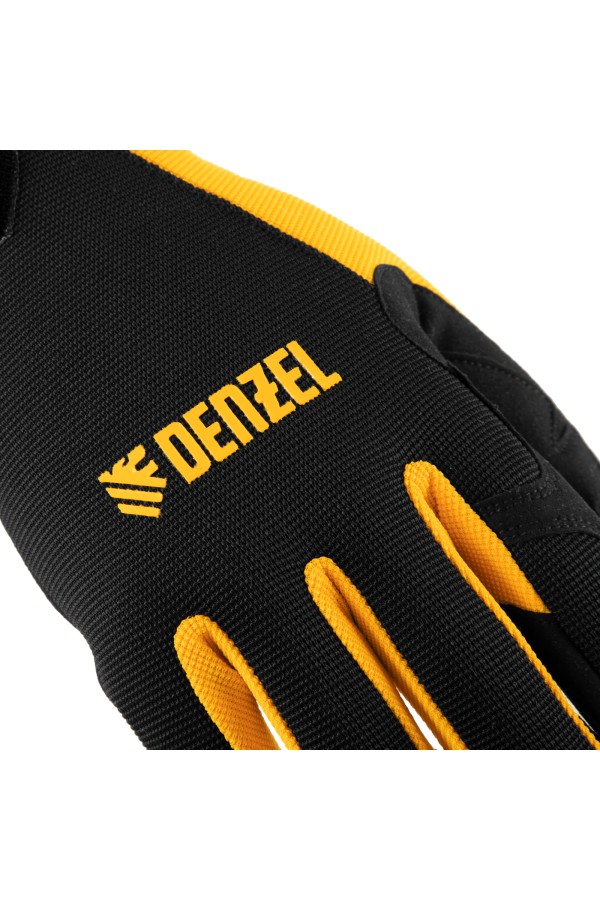 Перчатки универсальные на липучке, размер 9 Denzel
