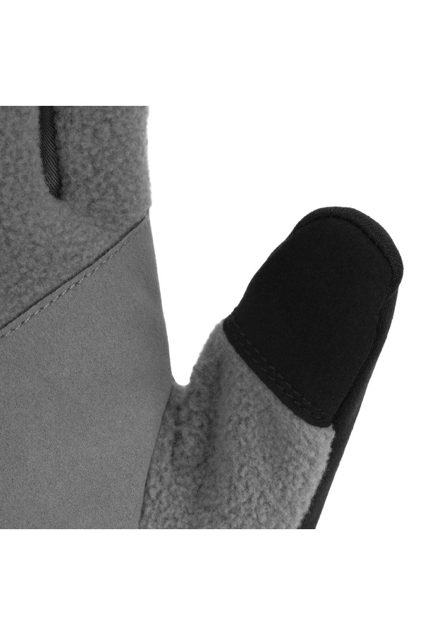 Перчатки универсальные, искусственный мех, работа с сенсорным экраном, размер 8 Denzel