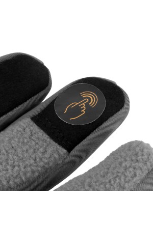 Перчатки универсальные, искусственный мех, работа с сенсорным экраном, размер 10 Denzel