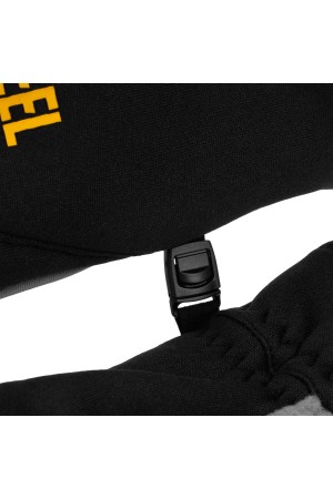 Перчатки универсальные, искусственный мех, работа с сенсорным экраном, размер 10 Denzel