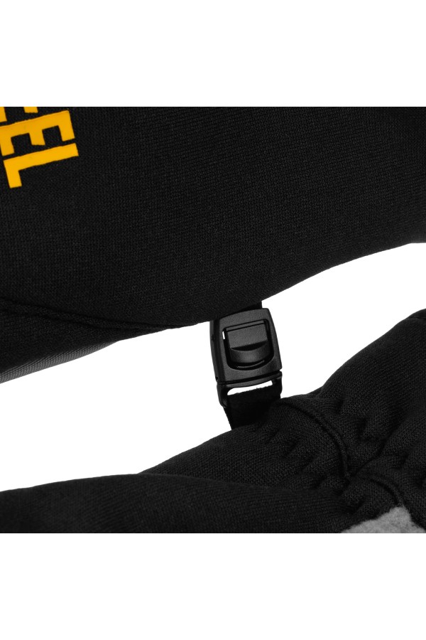 Перчатки универсальные, искусственный мех, работа с сенсорным экраном, размер 10 Denzel