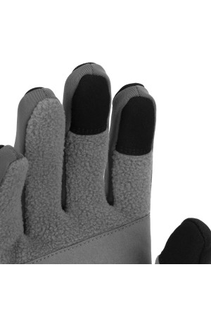 Перчатки универсальные, искусственный мех, работа с сенсорным экраном, размер 10 Denzel