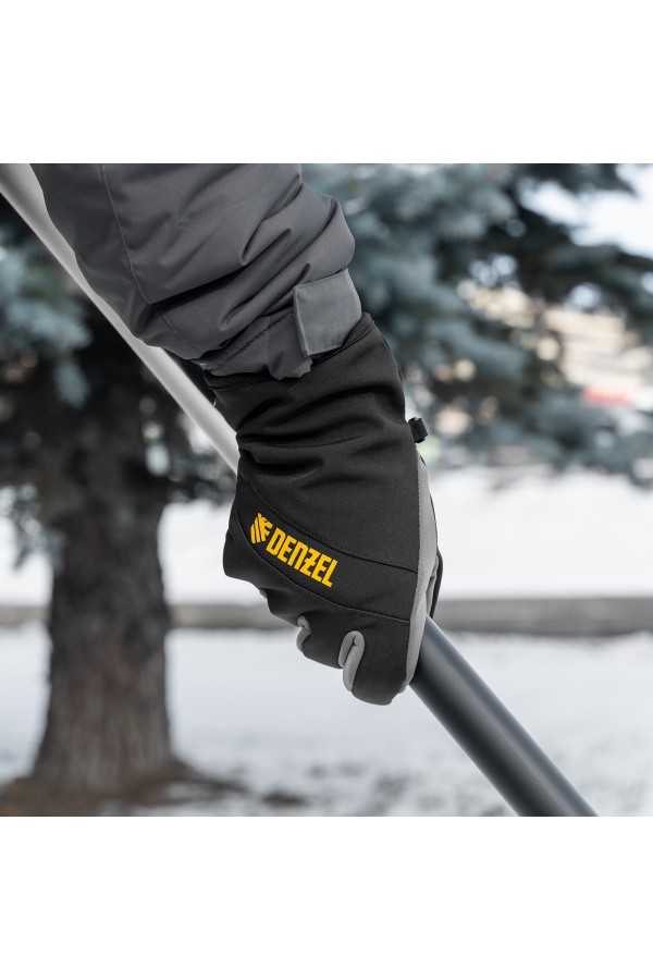 Перчатки универсальные, двойные, работа с сенсорным экраном, размер 10 Denzel