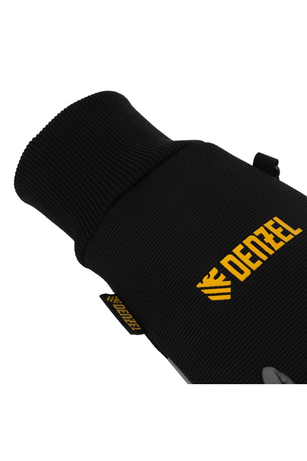 Перчатки универсальные, двойные, работа с сенсорным экраном, вязаная манжета, размер 9 Denzel