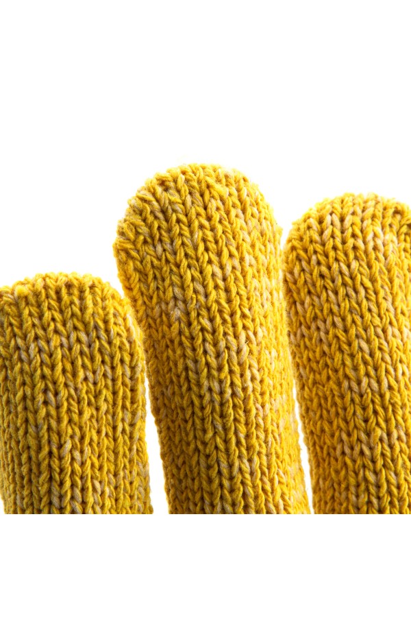 Перчатки трикотажные усиленные, гелевое ПВХ-покрытие, 7 класс, желтые Сибртех