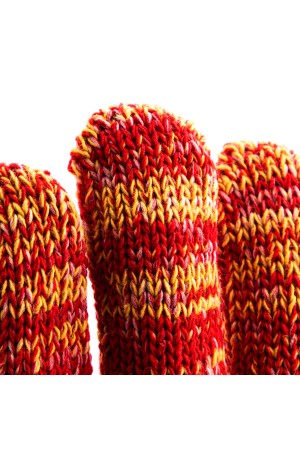 Перчатки трикотажные усиленные, гелевое ПВХ-покрытие, 7 класс, красно-желтый меланж Россия Сибртех