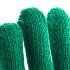 Перчатки трикотажные усиленные, гелевое ПВХ-покрытие, 7 класс, зеленые Россия Сибртех
