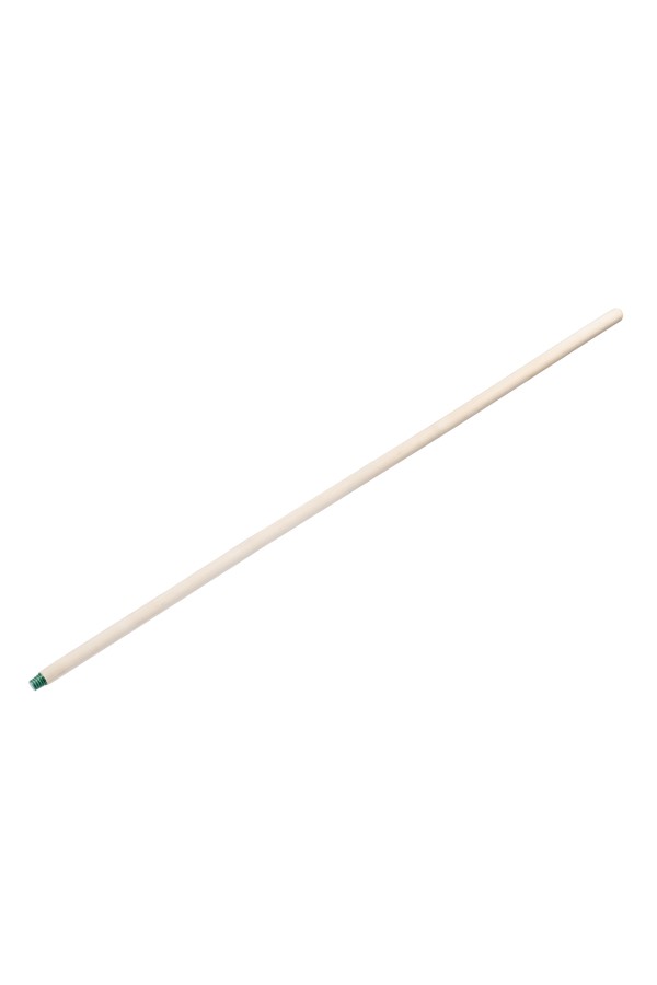 Черенок деревянный, 25 х 1200 мм, высший сорт, пластиковая резьба (подходит для метел, щеток)