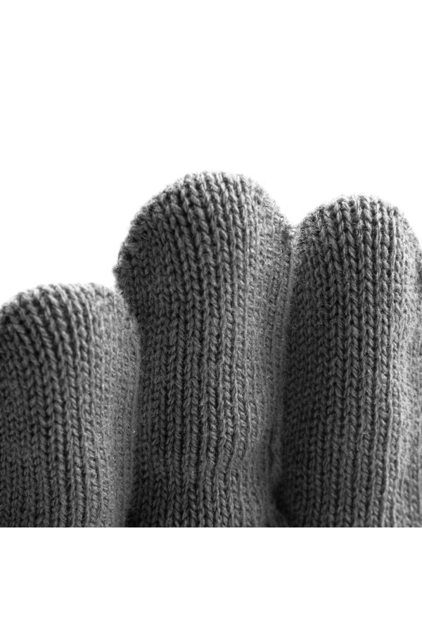 Перчатки трикотажные, акрил, серая туча, оверлок Сибртех