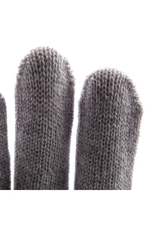 Перчатки трикотажные, акрил, серое мулине, оверлок Россия Сибртех