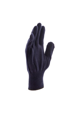 Перчатки трикотажные, акрил, синий, оверлок Россия Сибртех