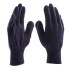 Перчатки трикотажные, акрил, синий, оверлок Россия Сибртех