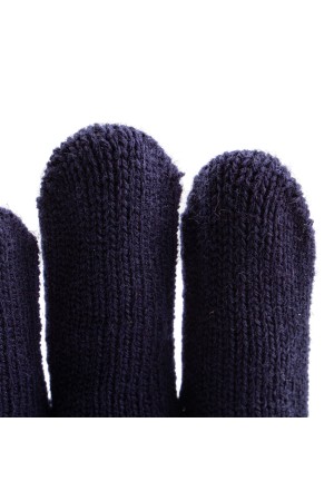 Перчатки трикотажные, акрил, синий, оверлок Россия Сибртех