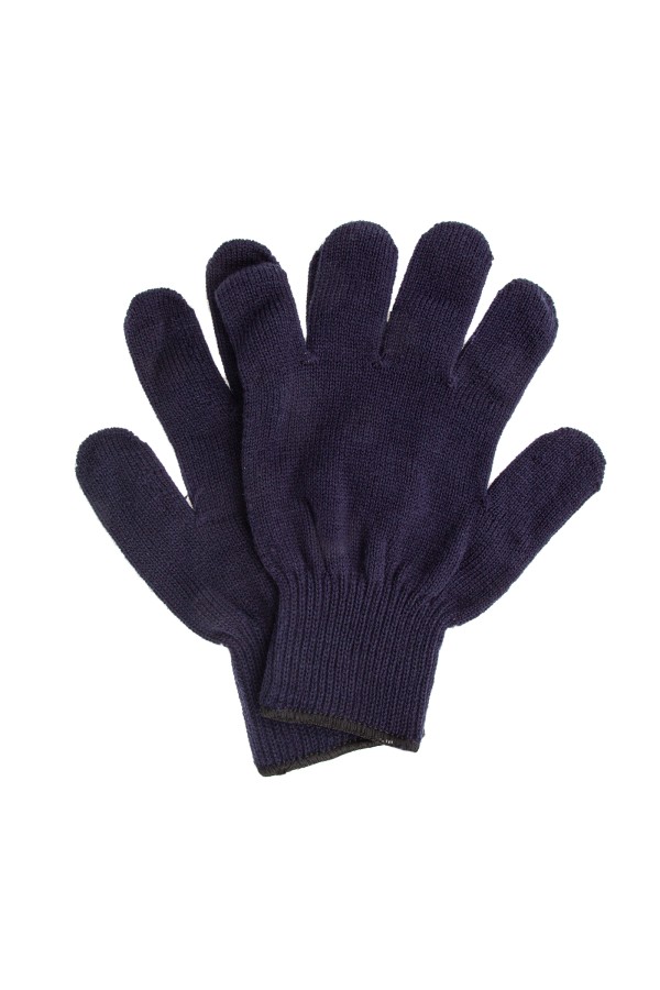 Перчатки трикотажные, акрил, синий, оверлок Сибртех