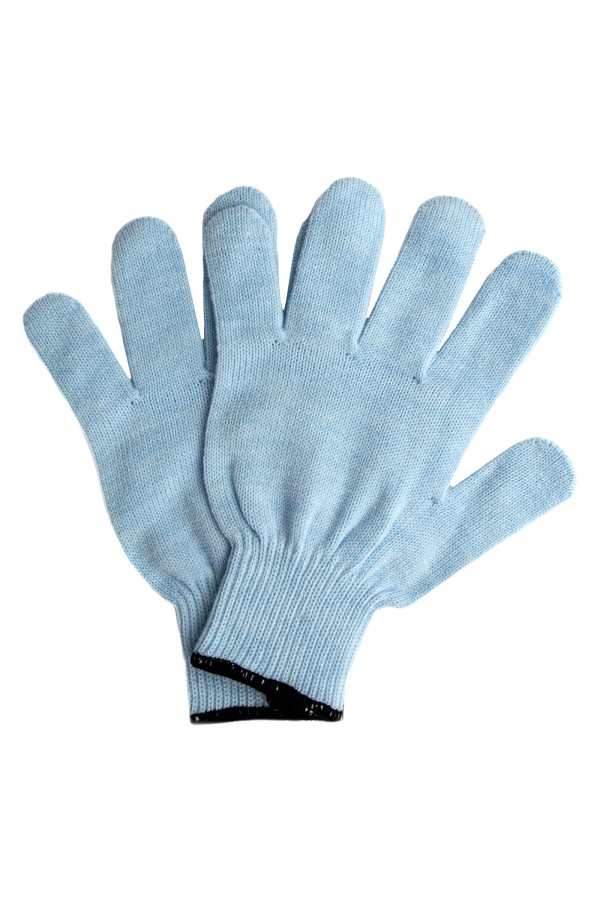Перчатки трикотажные, акрил, цвет зенит, оверлок Сибртех