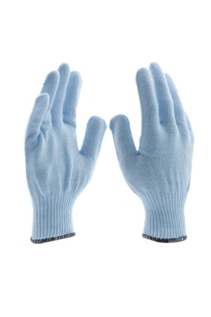 Перчатки трикотажные, акрил, цвет зенит, оверлок Россия Сибртех