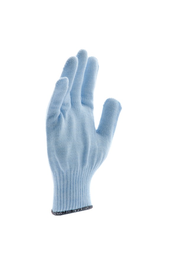 Перчатки трикотажные, акрил, цвет зенит, оверлок Сибртех