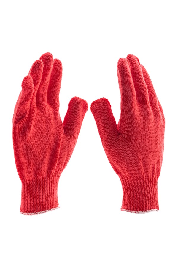 Перчатки трикотажные, акрил, коралл, оверлок Сибртех