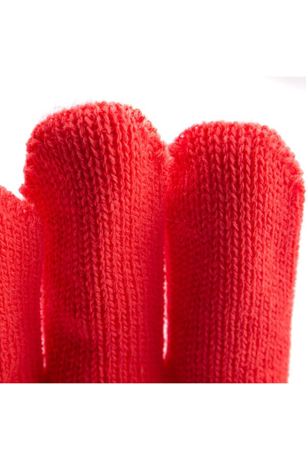 Перчатки трикотажные, акрил, коралл, оверлок Сибртех