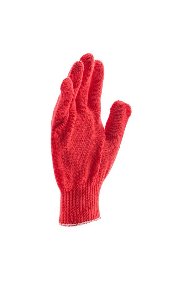 Перчатки трикотажные, акрил, коралл, оверлок Сибртех