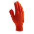 Перчатки трикотажные, акрил, оранжевый, оверлок Россия Сибртех
