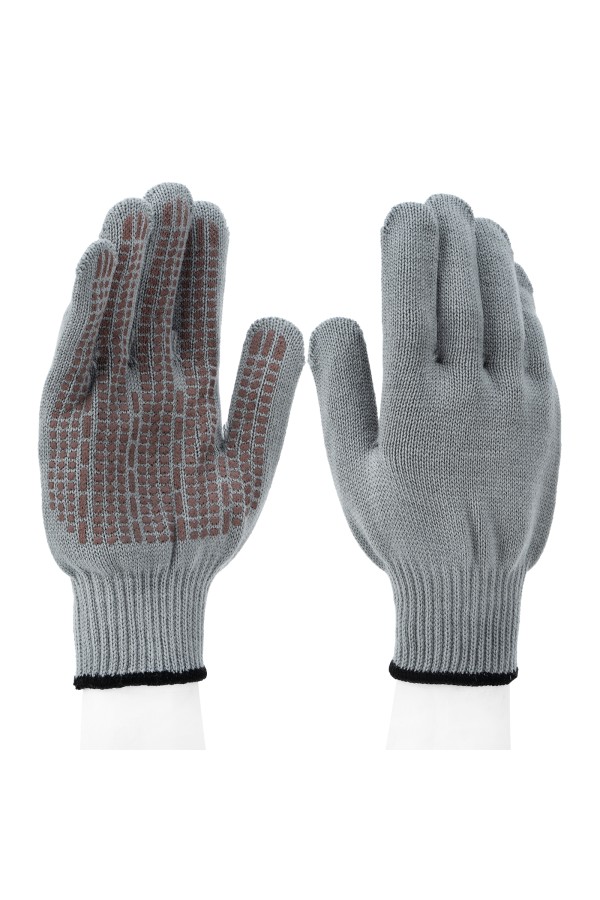 Перчатки трикотажные, акрил, ПВХ гель, 