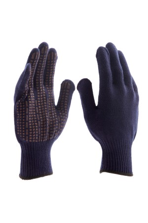 Перчатки трикотажные, акрил, ПВХ гель, 