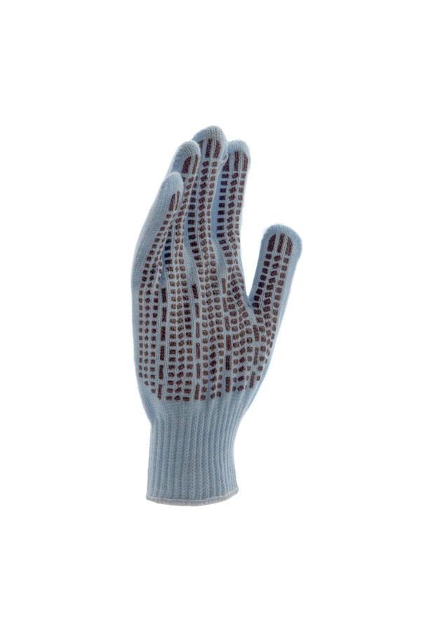 Перчатки трикотажные, акрил, ПВХ гель, 