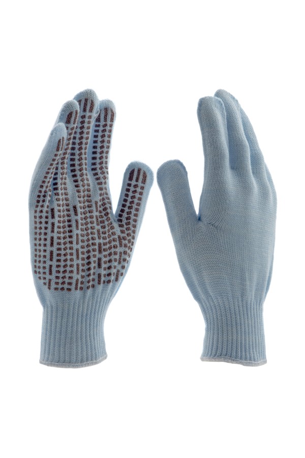 Перчатки трикотажные, акрил, ПВХ гель, 