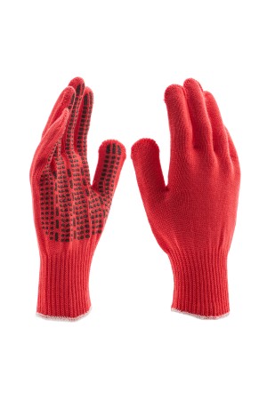 Перчатки трикотажные, акрил, ПВХ гель, 