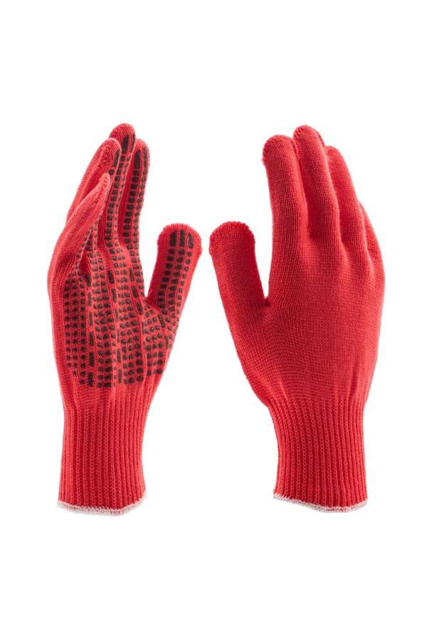 Перчатки трикотажные, акрил, ПВХ гель, 